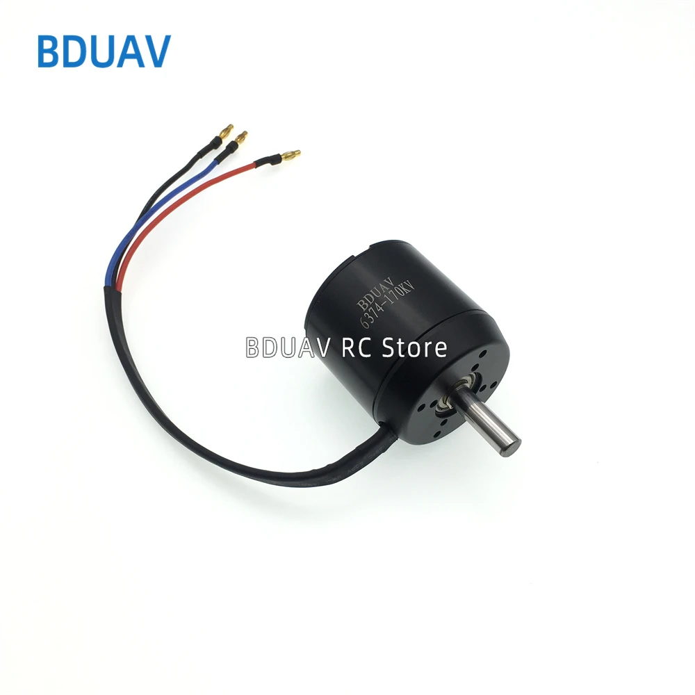 

6374 Brushless Motor With Hall Sensor 3000W Electric Off Road Skateboard Engine M10 Motor Shaft 36V High Speed Electric Motor