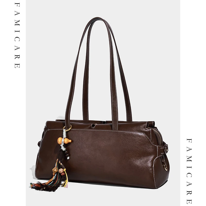 

2025 New Spacious Underarm Bag PU Leather Single Shoulder Underarm Bag Women Handbag Fall Winter Casual Versatile Commuting Chic