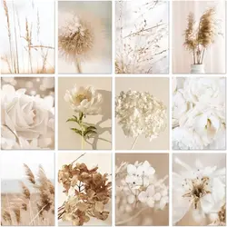 CHENISTORY Oil Picture By Numbers Handmade Beautiful Natural Flowers Paintings On Number Flowers Painting Numbers Home Decor