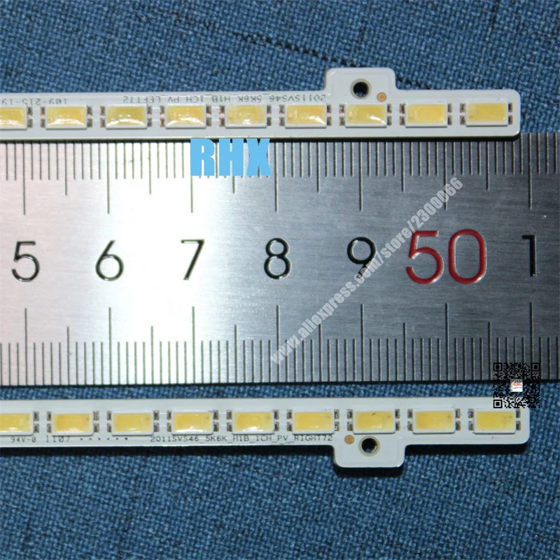 510mm 72leds For BACKLIGHT FOR SAMSUNG UE46D6100SK UE46D5000 TV BN64-01644A UP FROM LD460CGB-A2  Left and  right