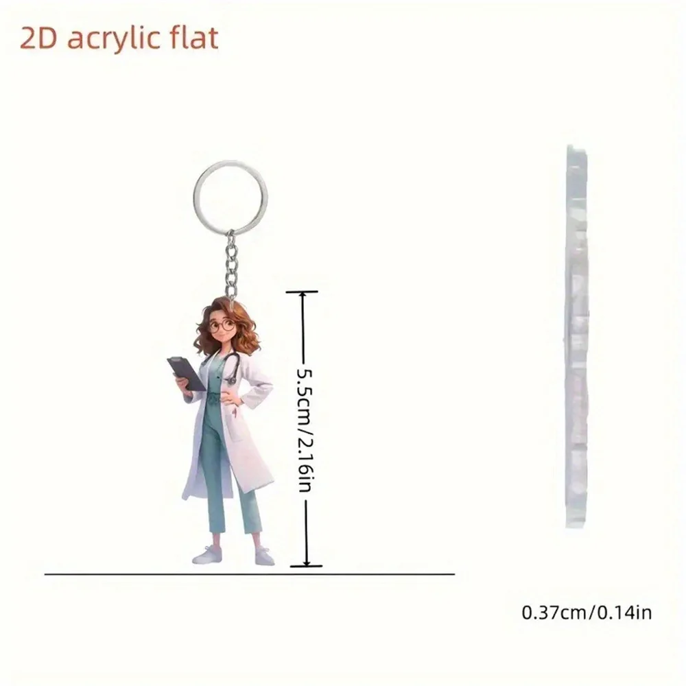 Arzt Krankenschwester Puppe Anhänger Detaillierte Arzt Krankenschwester Puppe Arzt Krankenschwester Puppe Behänge Cartoon Für Geschenk-Geben Fenster Rucksack