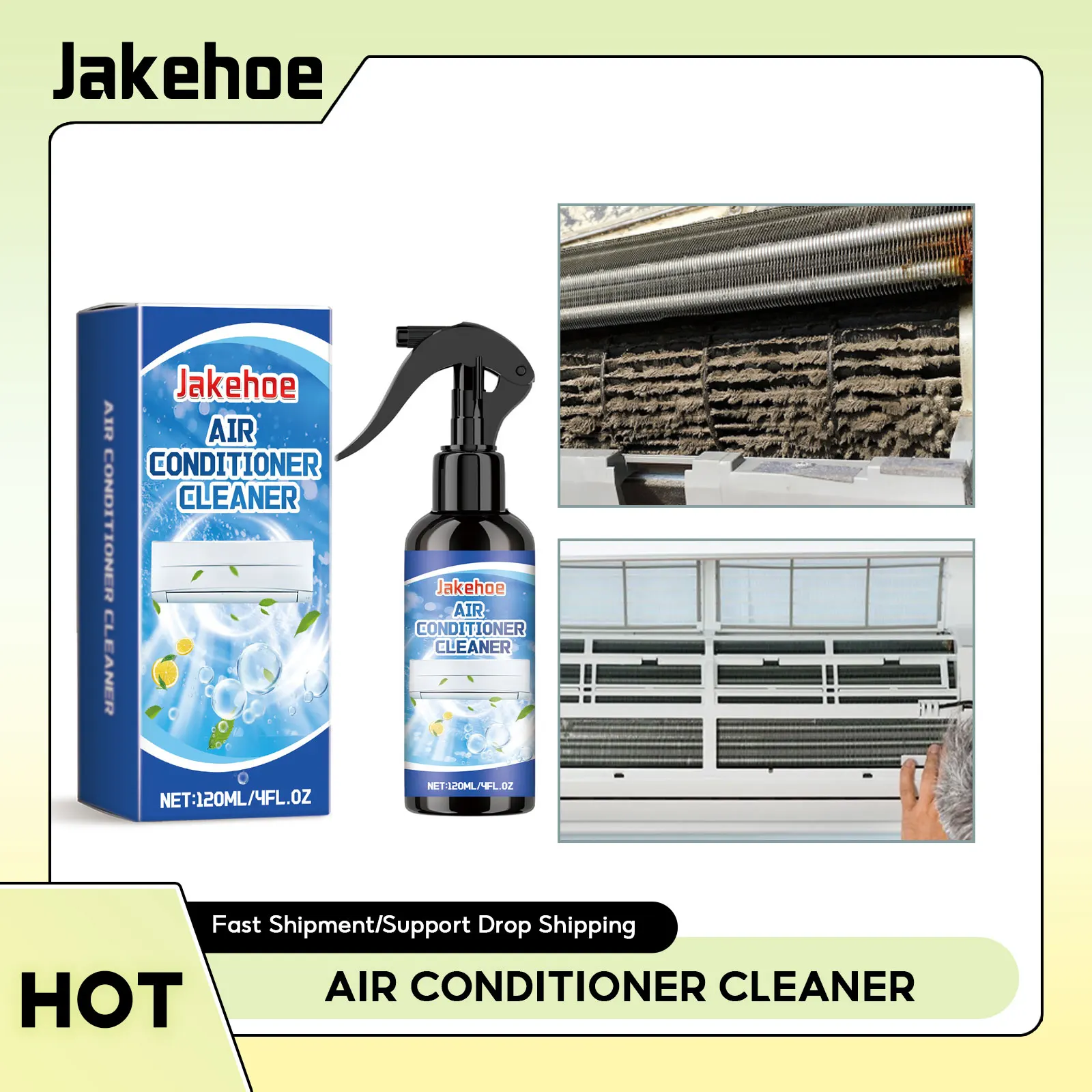 

Air Conditioner Cleaning Foam Air Conditioner No Wash Coil Dirt Clean Washing Condenser Deodorizer Cleaner AC Cleaner Foam Spray