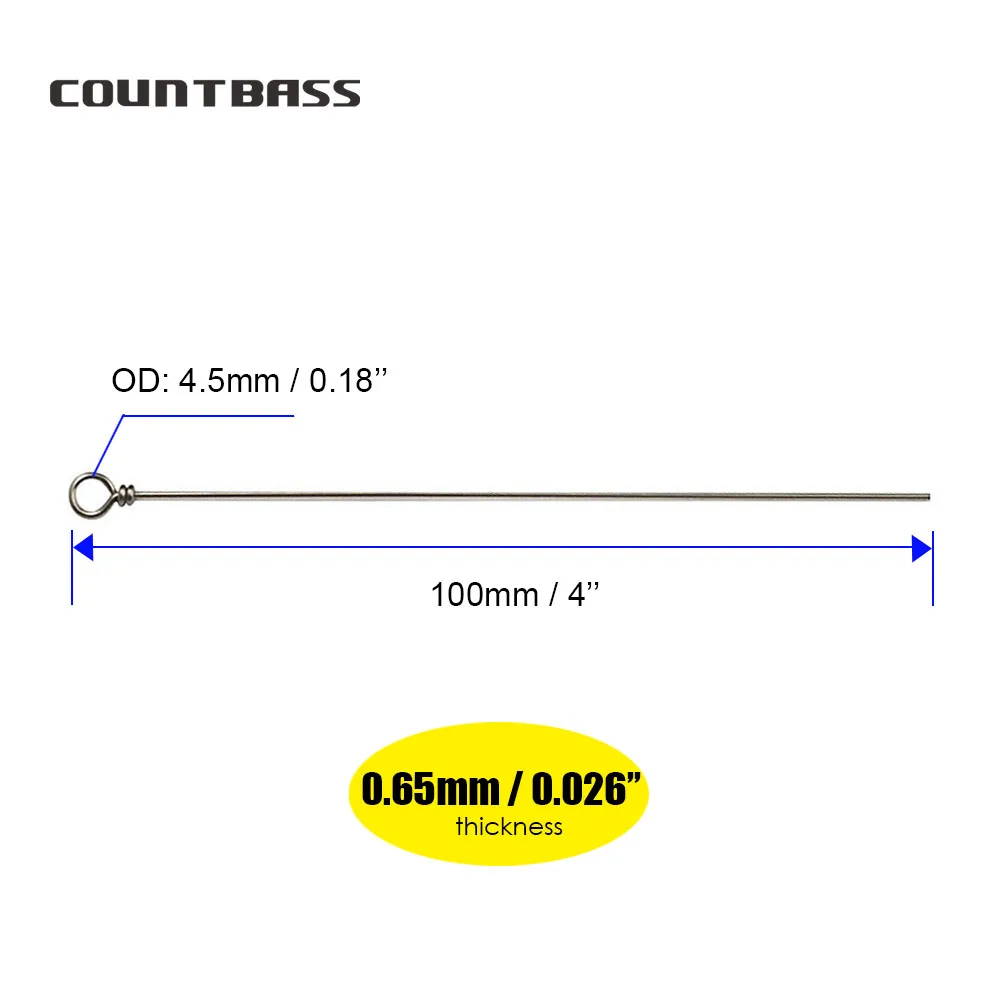 COUNTBASS Alambre de acero inoxidable para spinner – Accesorios pesca - imagen 3