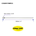 0.65mm-100mm