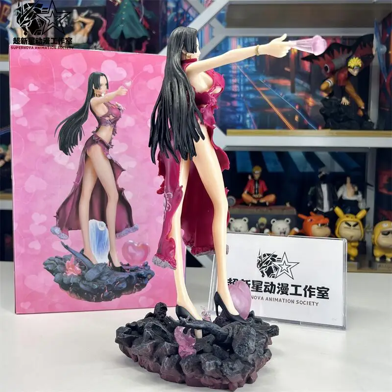 2025 Een Stuk Anime 30 Cm Boa Hancock Figuur Sexy Meisje Pvc Action Beeldje Met Led Licht Standbeeld Uitkleedbare Hentai model Speelgoed