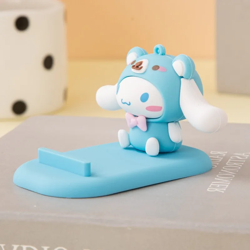 Sanrio Phone Holder Kuromi Melody Cartoon Anime Peripheral Office Desk Accessories Desktop Decoration Office Lazy Artifact Gifts