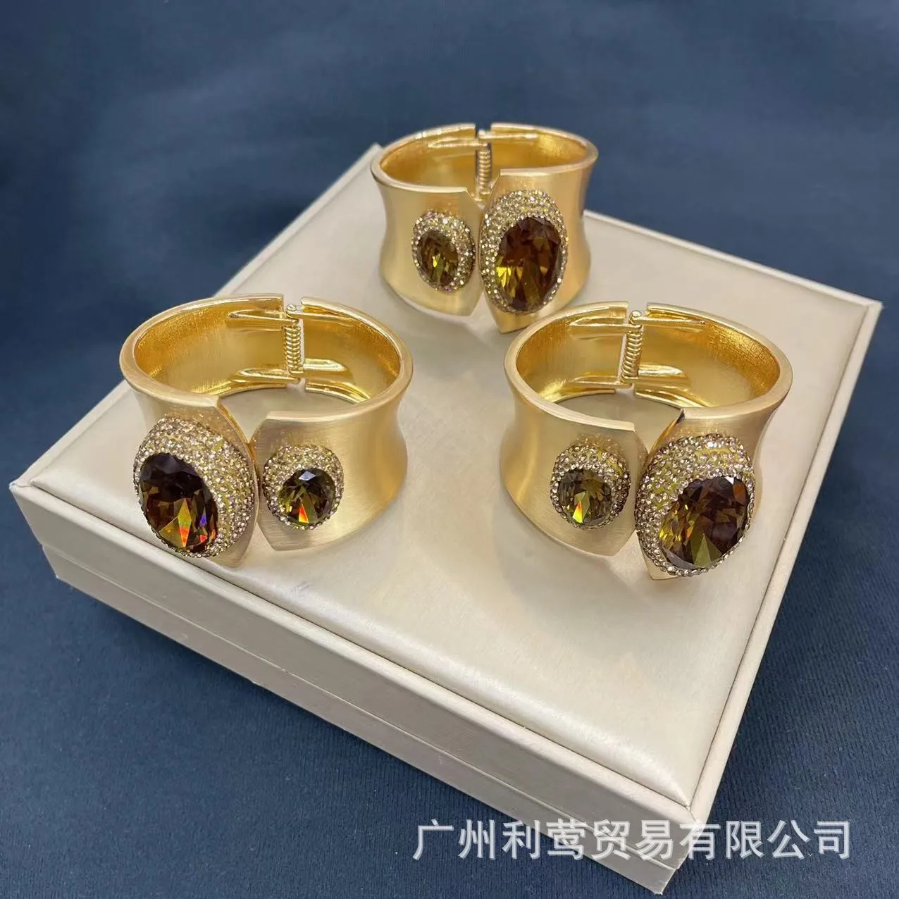 

light luxury Turkish sultan stone bracelet popular medieval inlay Czech amethyst retention electroplating jewelry wholesale