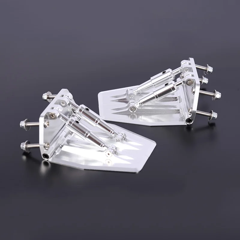 Un par de aletas de ajuste ajustables de alta calidad 68*57*30mm aletas de ajuste de aleación de aluminio CNC para barco modelo Nitro Gas RC
