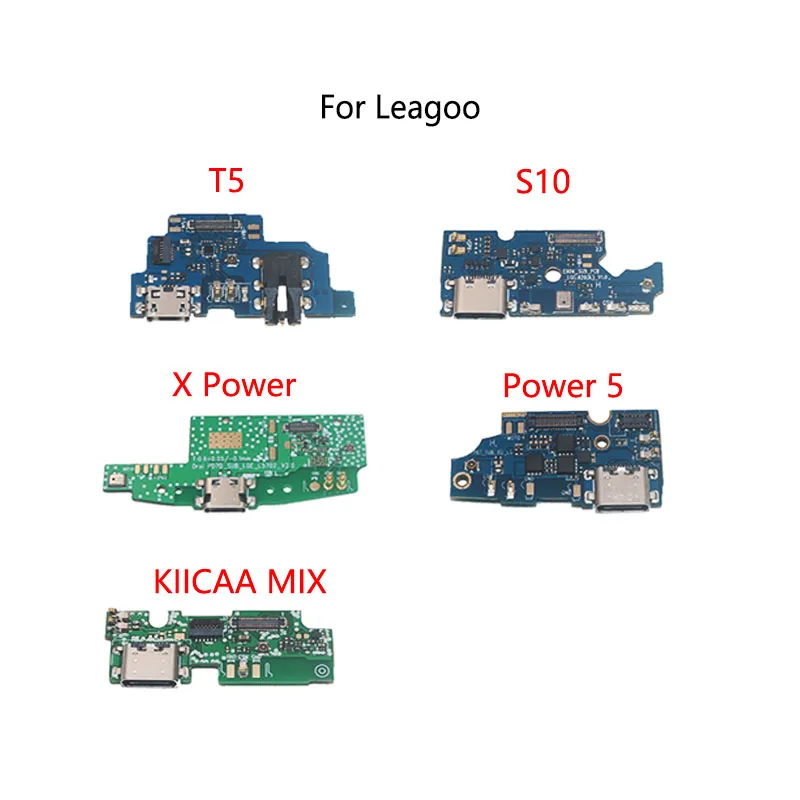 USB Charging Dock Connector Port Socket Jack Plug Charge Board Flex Cable For Leagoo T5 S10 X Power 5 KIICAA MIX