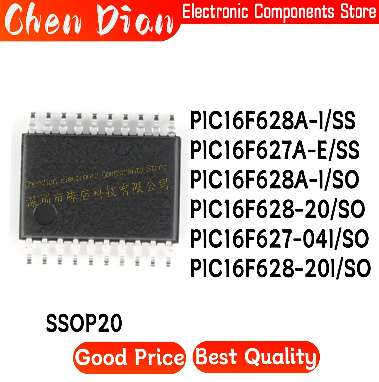 PIC16F628A-I/SS PIC16F627A-E PIC16F628A-I/SO PIC16F628-20 PIC16F627-04I PIC16F628-20I New Original Genuine