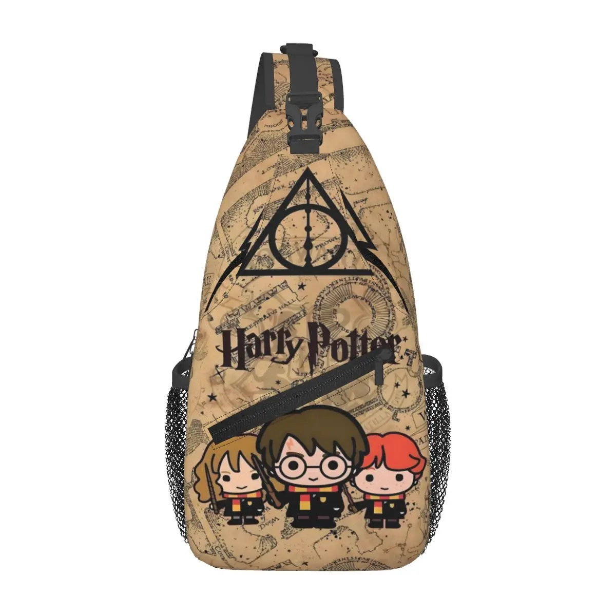 

Custom H-Harried Shoulder Backpack Women Men Fashion Shoulder Chest Bags for For Traveling Hiking Magic School Sling Bag