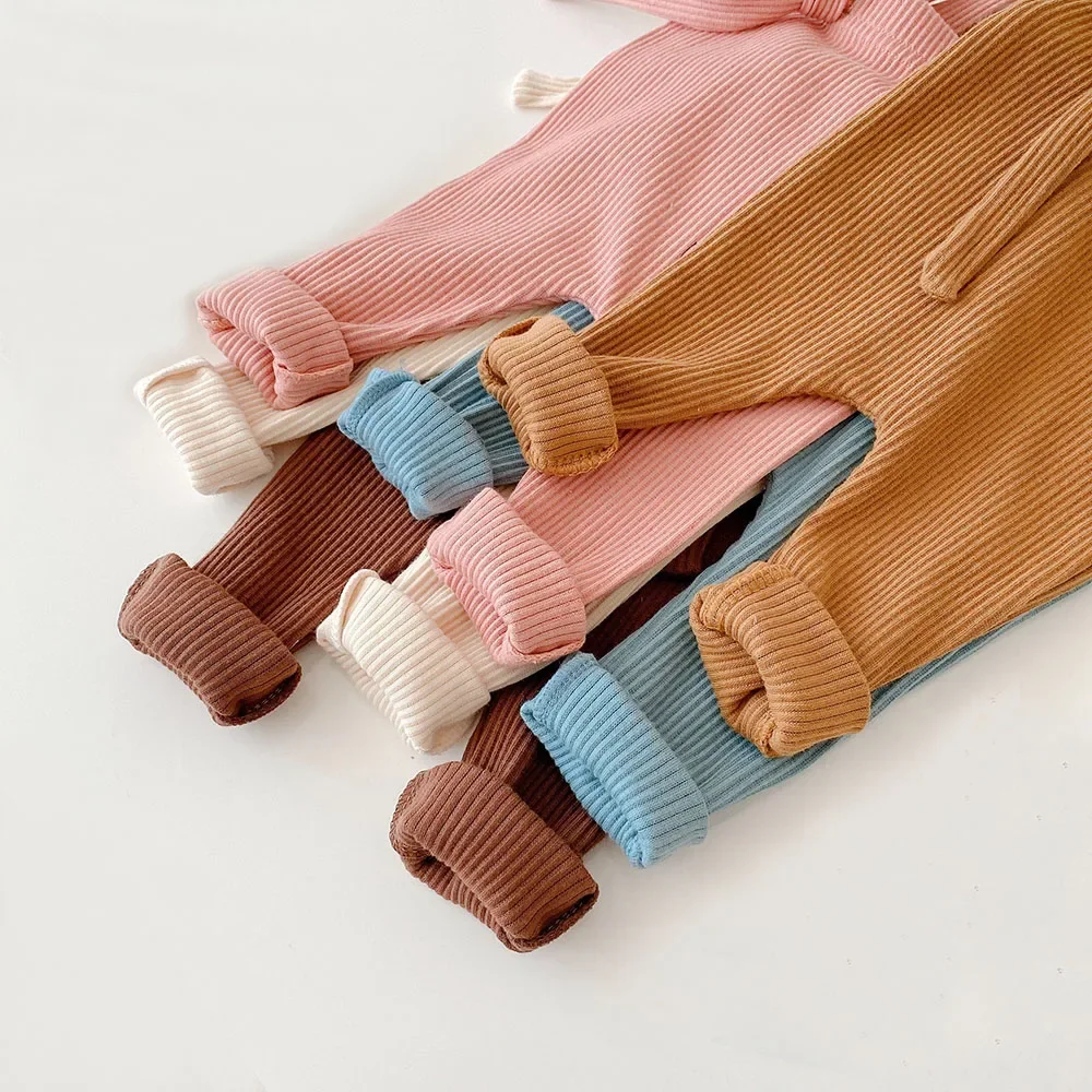 Newborn Baby Leggings Cotton Solid Color Pants for Boys Girls Baby Strap Pant