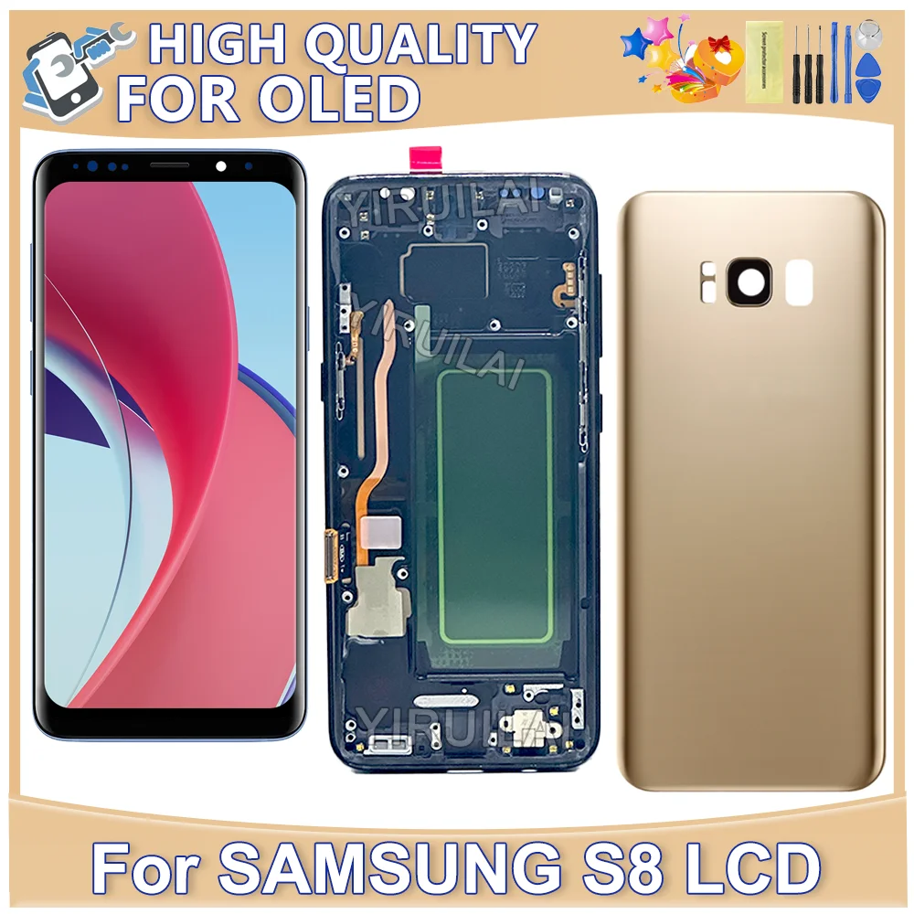 display-lcd-oled-per-samsung-galaxy-s8-con-touch-screen-e-cornice-digitalizzatore-per-samsung-g950f-g950fd-g9500-g950u