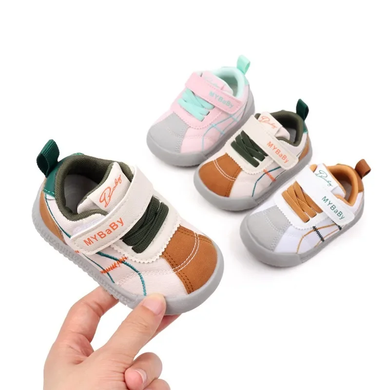 Spring and Autumn Style 1-2 Year Old Trendy Versatile Baby Functional Shoes, Anti Slip Baby Shoes Toddler Girl Shoes  Boys Shoes