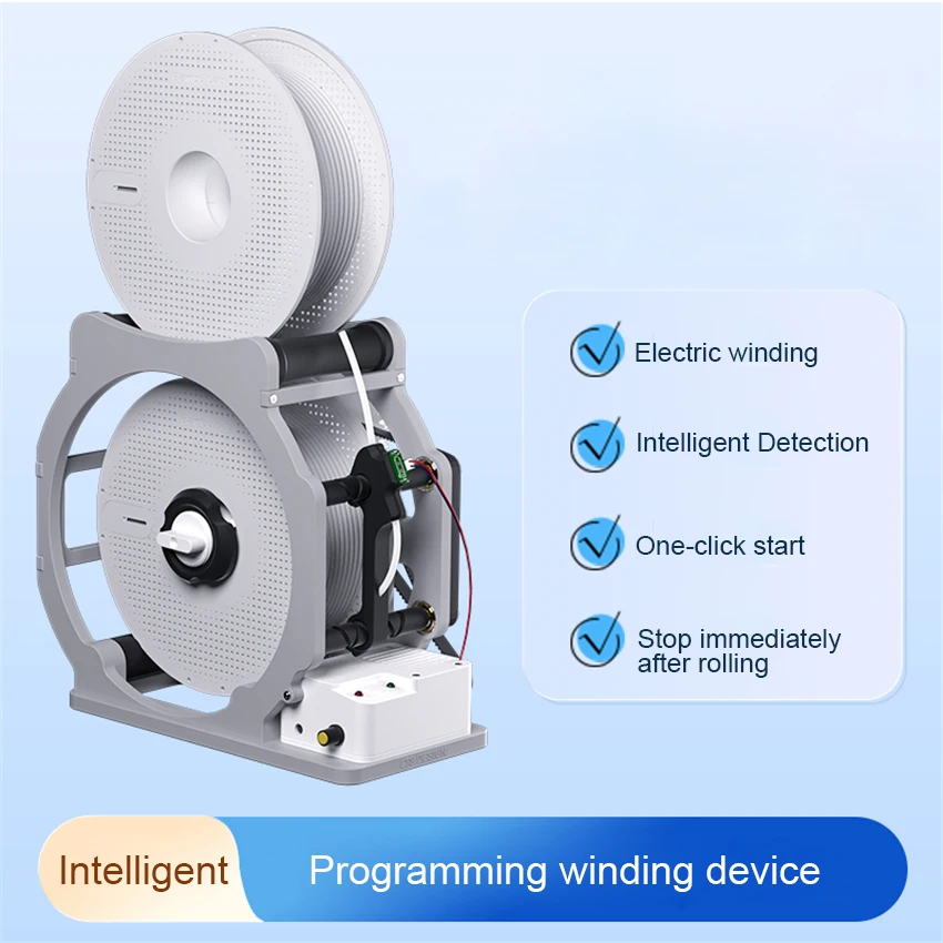 3D-Printed Consumable Winder Electric Wire Winding Machine 3D Printing Filament Winder Programming Winding Machine 220V/110V 30W
