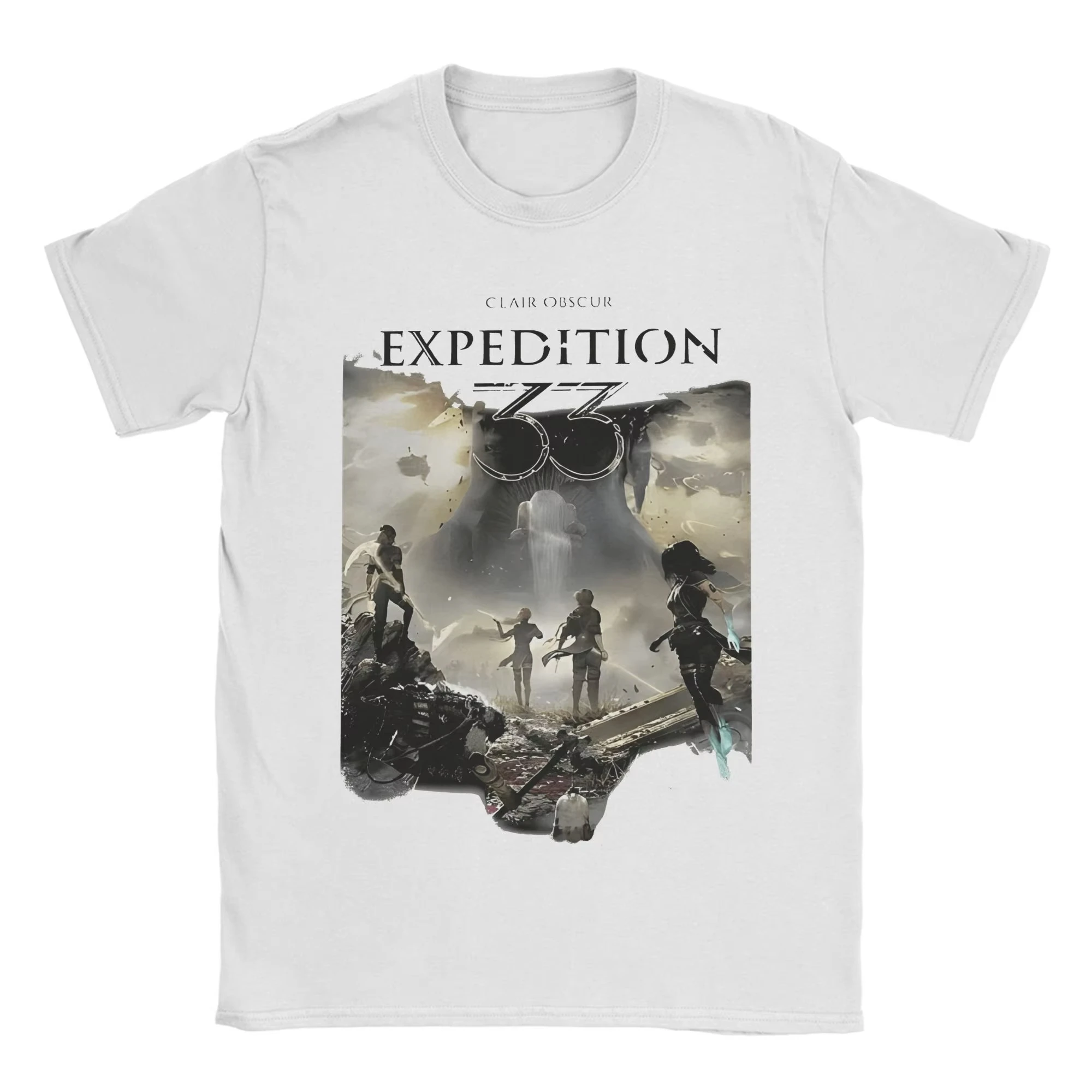 

Clair Obscur Expedition 33 Game T Shirt Men's Pure Cotton Humor T-Shirt O Neck Tees Short Sleeve Tops Birthday Gift Summer Top