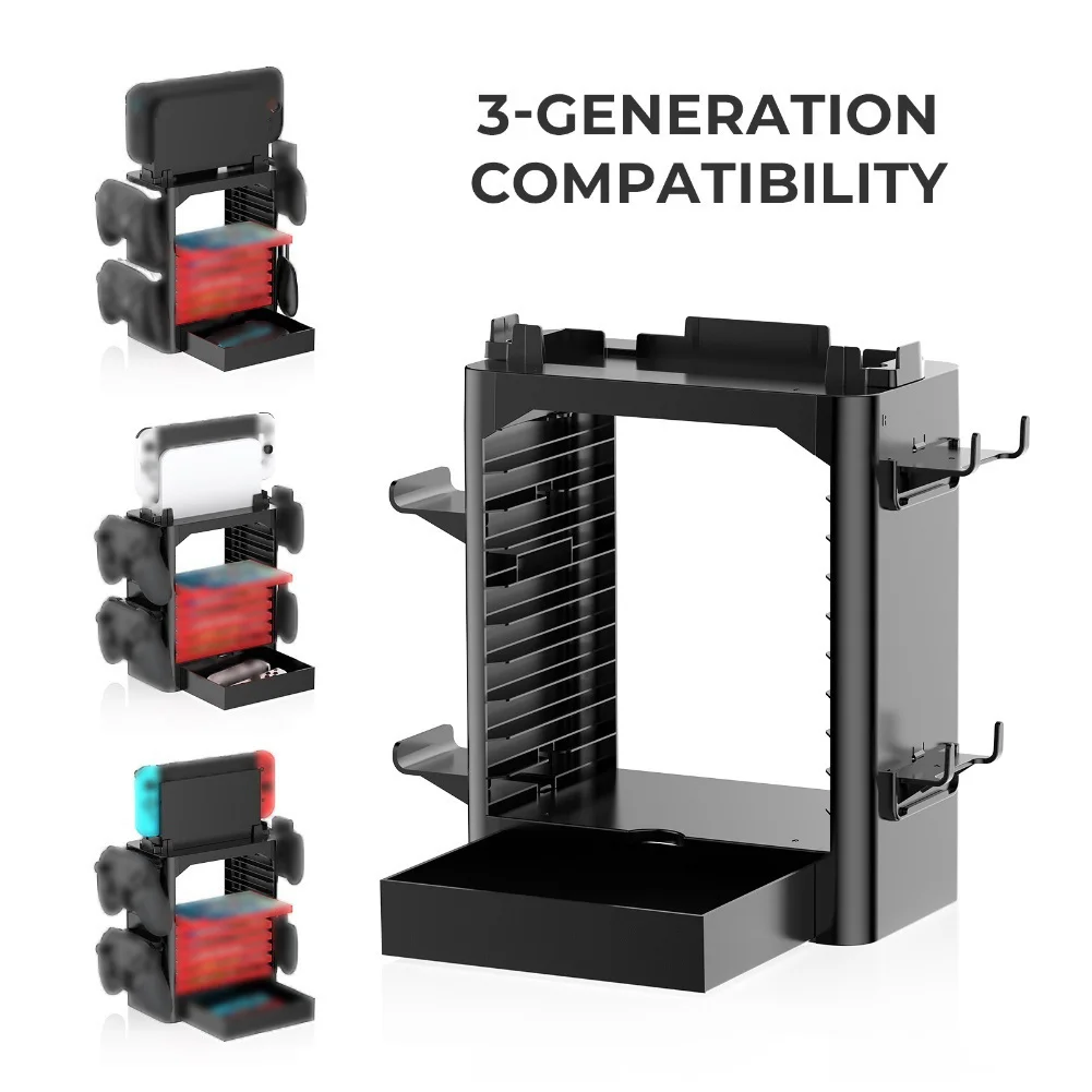 

Multi-Function Storage Bracket For Switch 2: Holds Up To 10 Game Cards ABS 27*24*7CM Storage Bracket Consumer Electronics