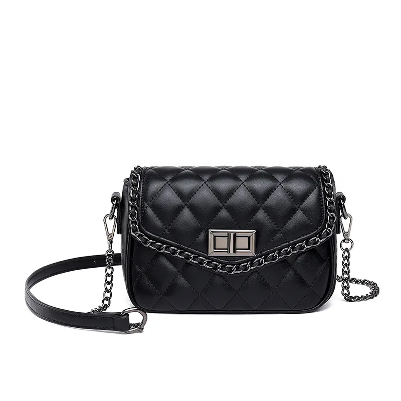 

2025 Quilted Square Bag Minimalist Shoulder Purse for Women Trendy TikTok Viral Crossbody Versatile Niche Handbag