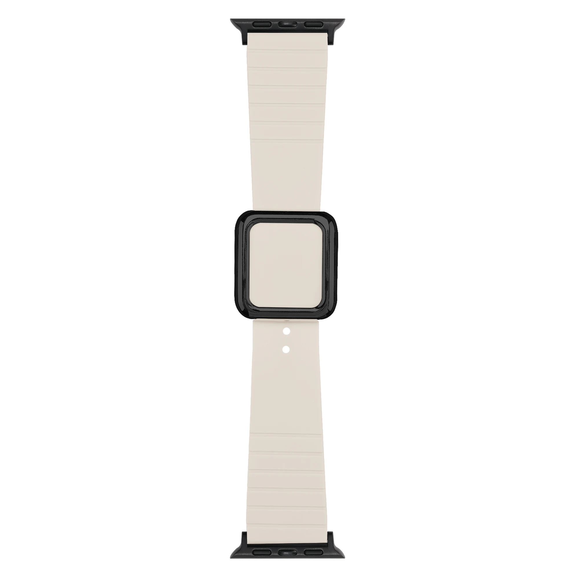 Sport silicone strap For Apple Watch 8 7 6 SE 38 40 41mm Modern Band for Iwatch 5 4 3  42 44 45 49mm Bracelet Black buckle