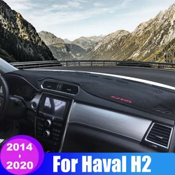 Per Haval H2 2014 2015 2016 2017 2018 2019 2020 copertura del cruscotto dell'auto tappetino parasole evita cuscinetti luminosi accessori per tappeti antiscivolo