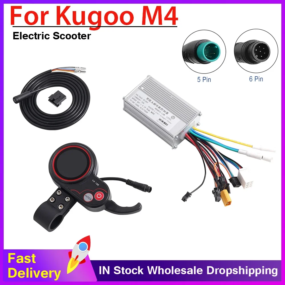 

36V 16A Brushless Intelligent Motor Controller for Kugoo M4 Electric Scooter TF100 5pin 6pin Dashboard Controller Display Parts