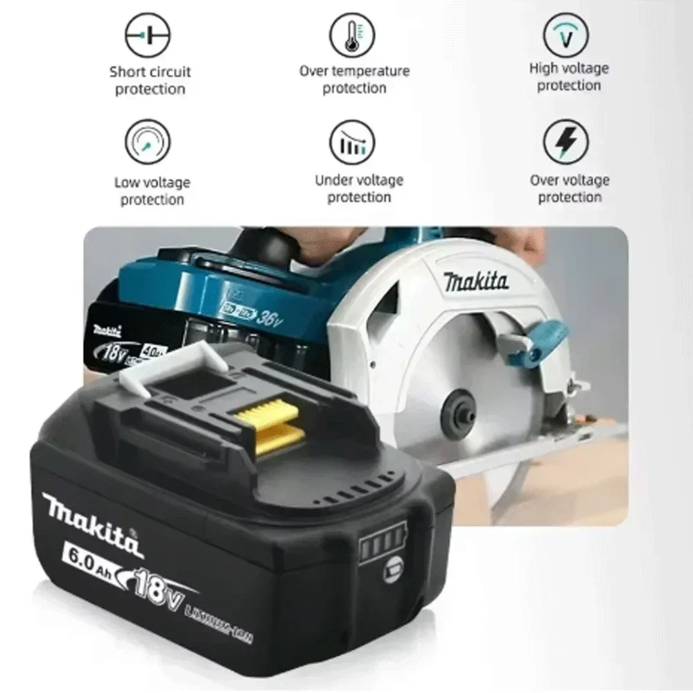 

18650 3.0/5.0/6.0/9.0ah 18v Makita BL1860 BL1850B BL1850 BL1840 BL1830 Replaced with Makita Power tool Battery and Charger