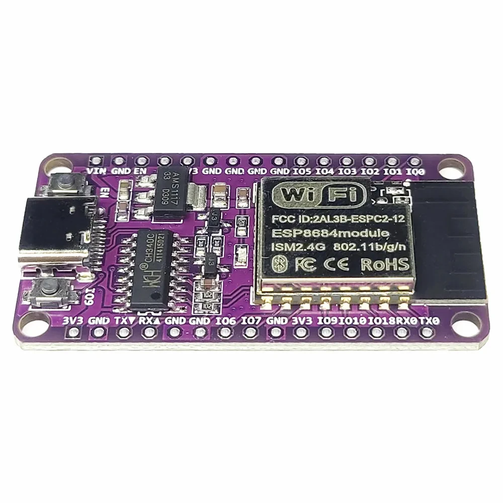 ESP32-C2 MCU Development Board Built-in ESPC3-12 2.4G Wifi Module 4MB Flash Compatible ESP8684 ESP32 C2 USB Type-C