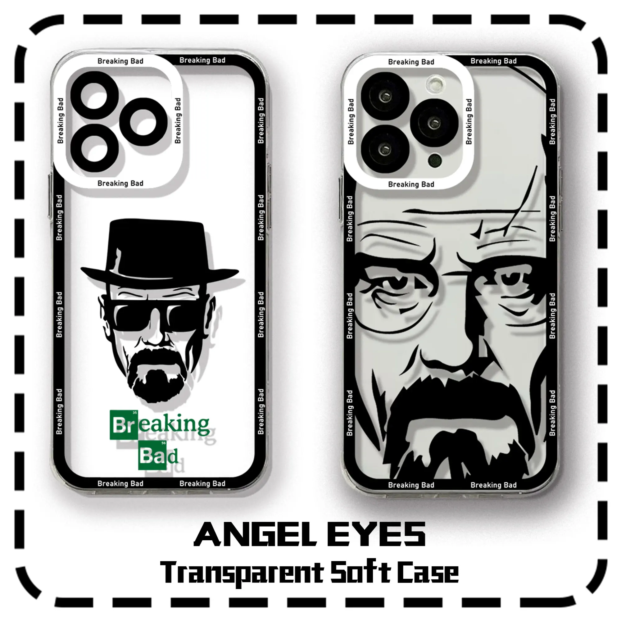 Breaking Bad Tv show Phone Case For iPhone 15 14 13 12 11 Mini Pro Max X XR XSMax 6S 6 7 8 Plus SE20 Transparent Cover