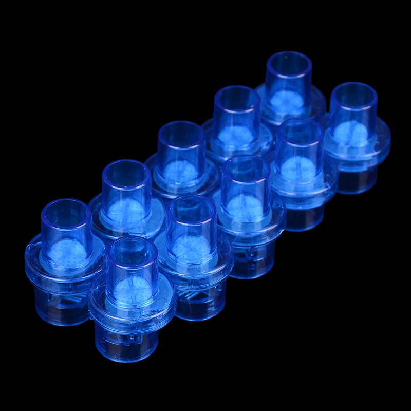 10 Stuks Wegwerp One-Way Filter Stekkers Cpr Masker Training Kleppen Mondstukken Micromask Accessoires