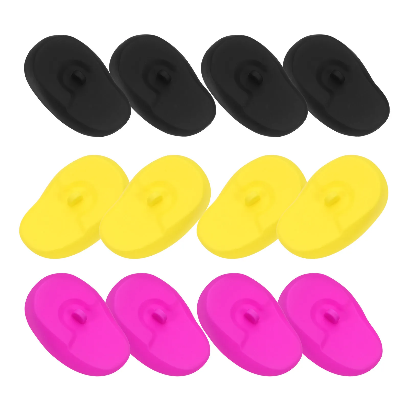 6Pairs Heat Resistant Silicone Ear Covers for Hair Dye Reusable Ear Protectors Suitable for Salon Hair Coloring Shampoo and