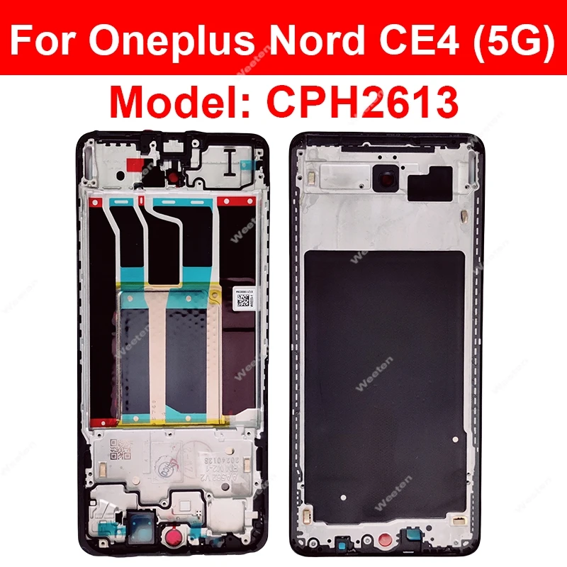 Für OnePlus 1+ Nord CE4 Lite Nord CE4 5G Nord CE3 Lite CE2 Lite CE2 Front LCD Rahmen Abdeckung vordere Gehäuse Fall Platte Ersatz