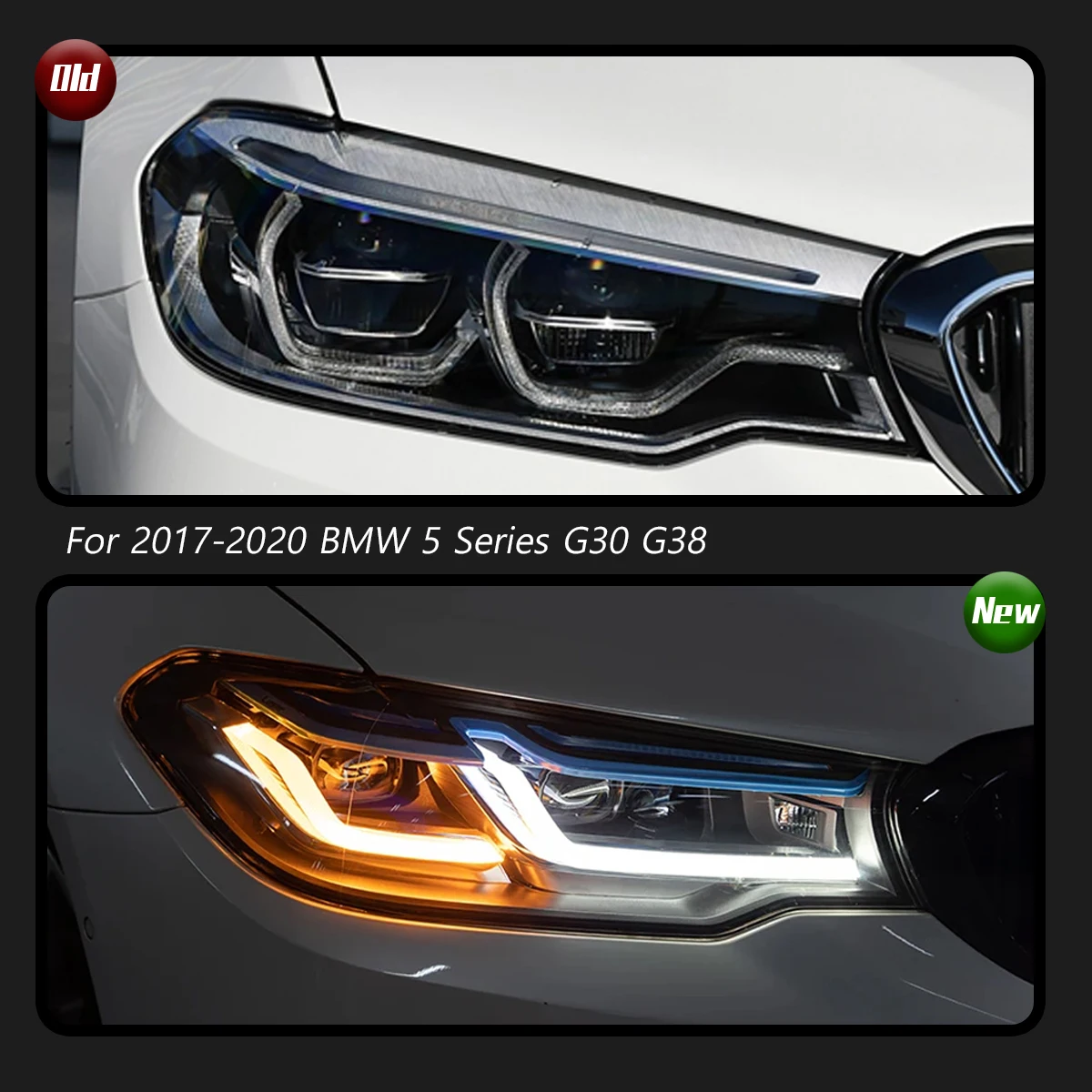 Head Lamp for BMW G30 G38 LED Headlight 2018-2020 Headlights 525i 530i M5 DRL Turn Signal High Beam Angel Eye Projector Lens