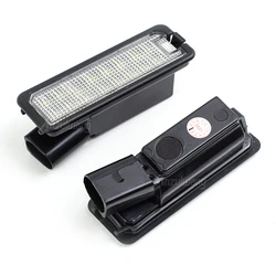 2 Pcs Car LED License Plate Lights 12V Working Lamp Replacement Car Light For VW GOLF 4 5 6 7 6R Passat B6 Lupo Scirocco Polo