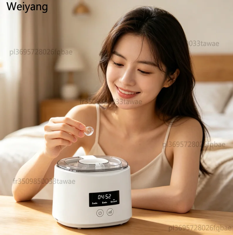 Nettoyeur à ultrasons 50 kHz rechargeable USB multifonction, appareil de nettoyage pour gouttières invisibles, prothèses et appareils dentaires, entretien bucco-dentaire quotidien
