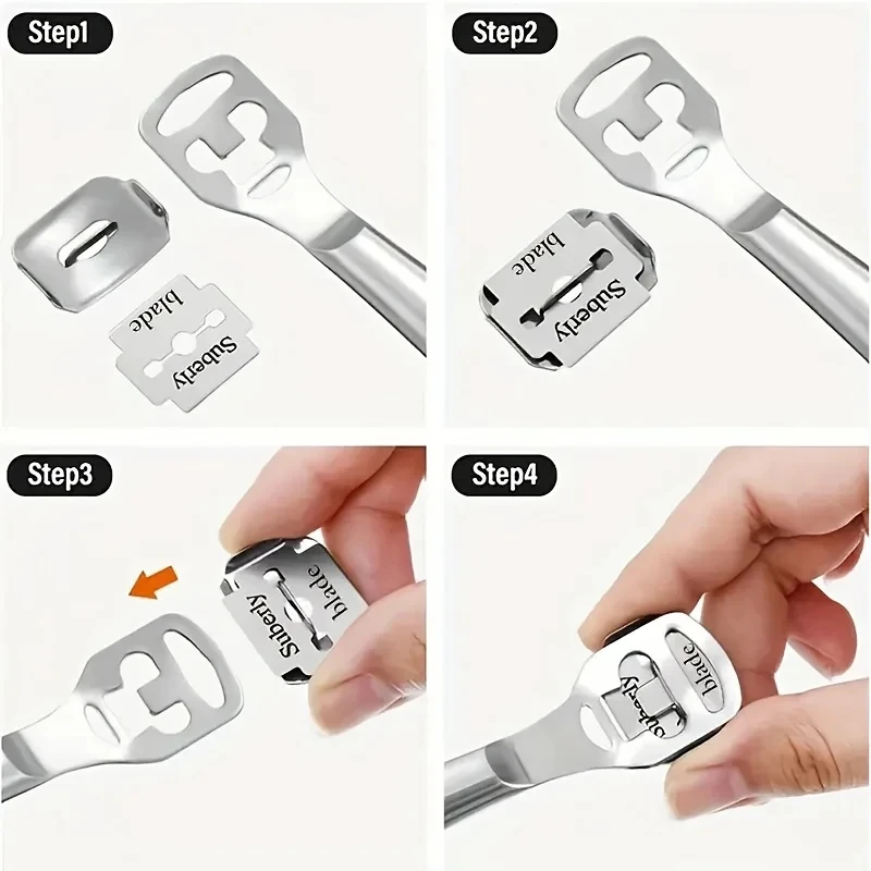 Stainless Steel Safety Razor Blades, Half Single Edge, Old-Fashioned Manual Shaving Blades for Barbers & Hairdressing Tools - view 3