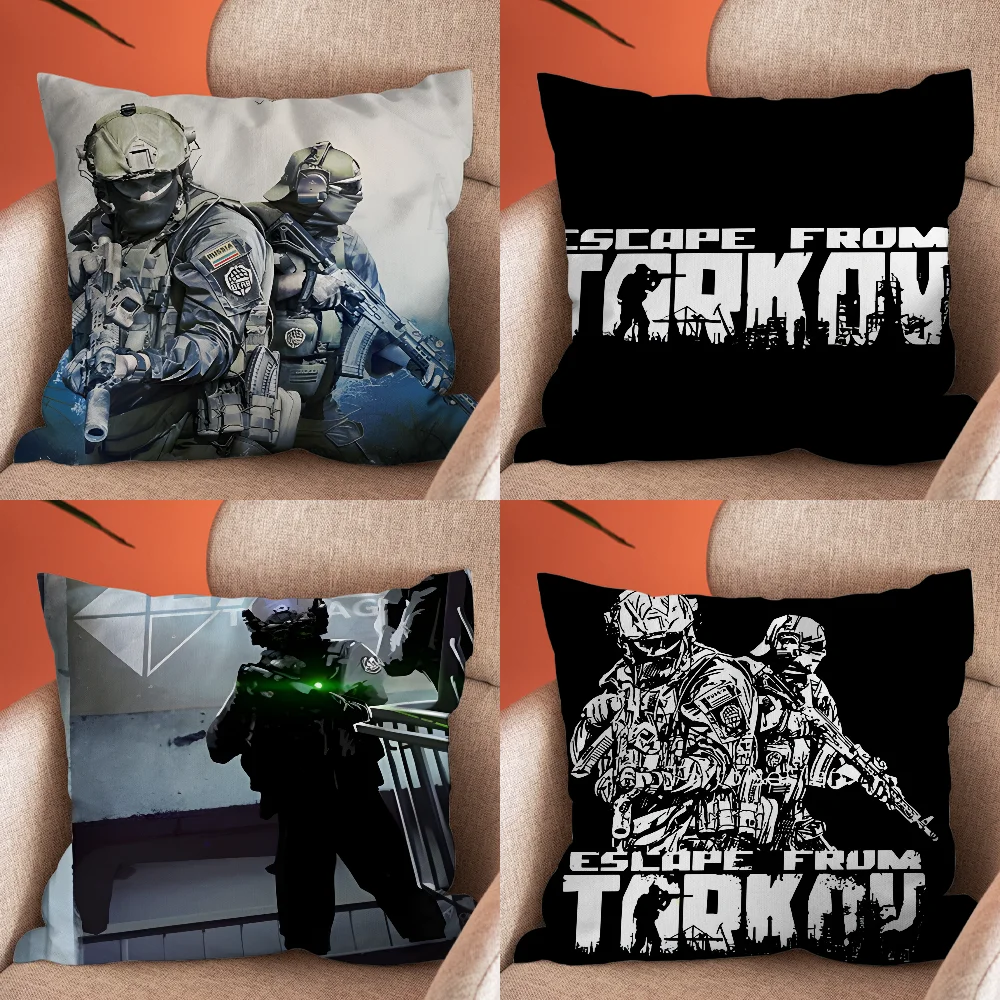 

Escape From Tarkov Game Pillow Case Soft Cushion Cases for Farmhouse Sofa Decor Home Decorations and Protector Pillow Case