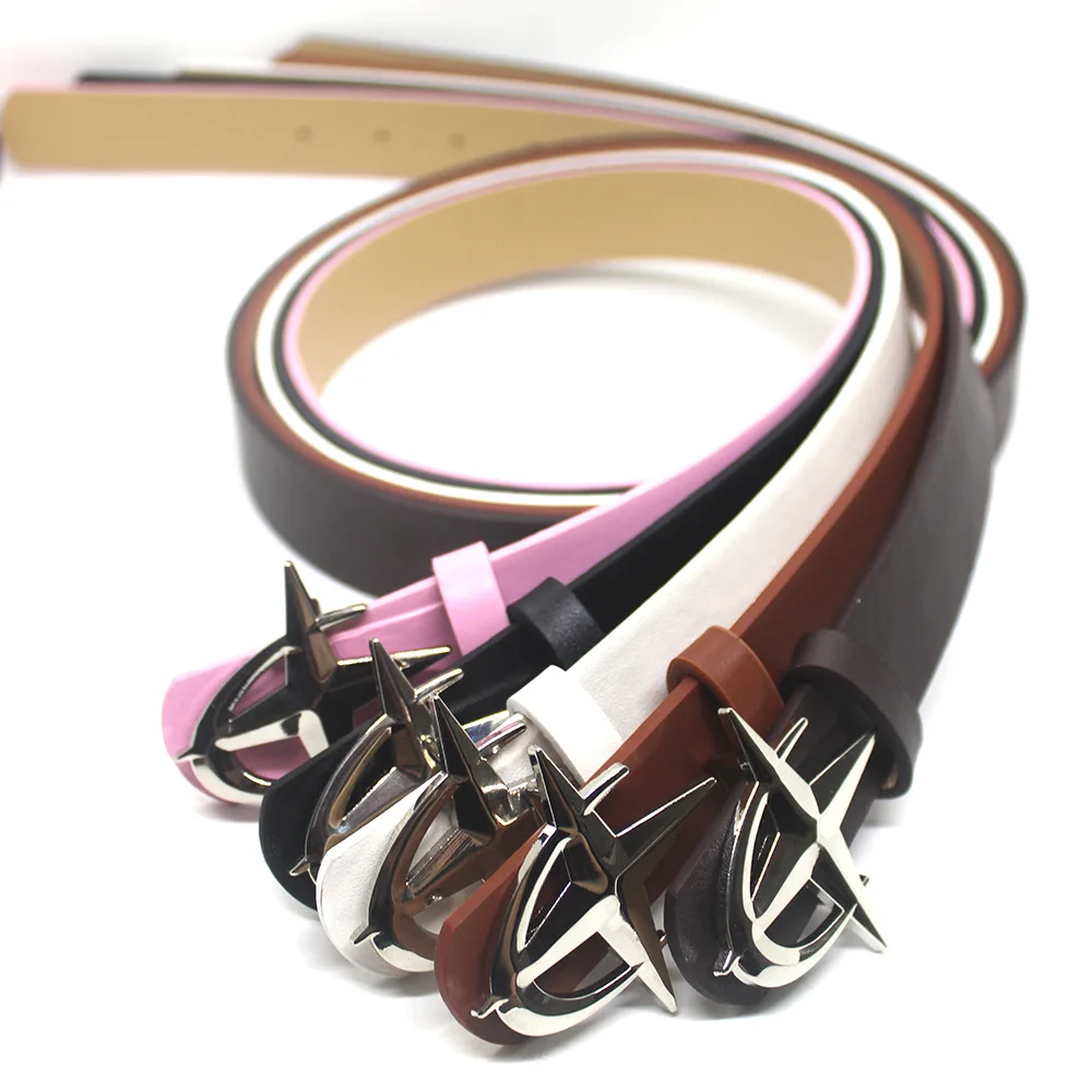 Vintage Punk R Lettre Conception Boucle Ceinture Croix Métal Gothique Hommes Femmes Y2k Ceinture En Cuir Pu Ceinture Jean Pantalon Ceinture Décorative