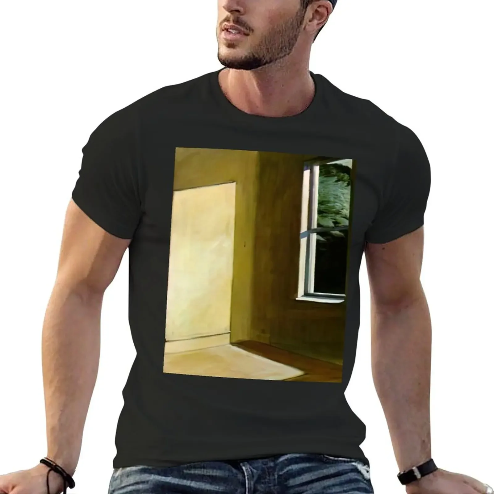 Sun in an Empty Room by Edward Hopper T-Shirt shirts graphic tees basketball graphic tees funny t shirts men