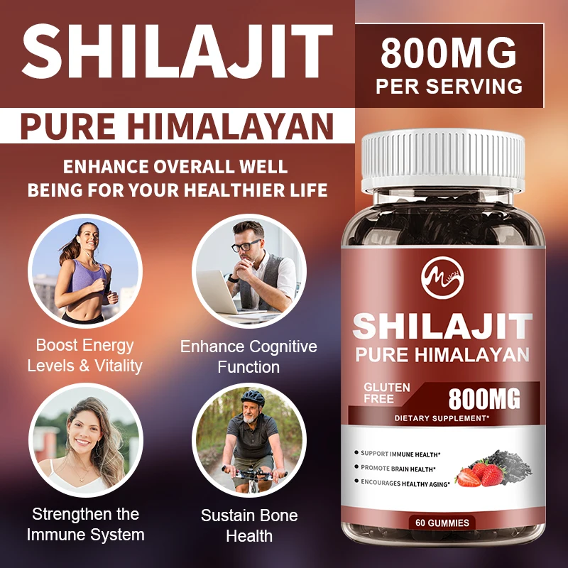 

Minch Shilajit Pure Himalayan 800mg Lipid Profileand Females Organic Sweets Resin & Trace Minerals Health Immune Brain Focus