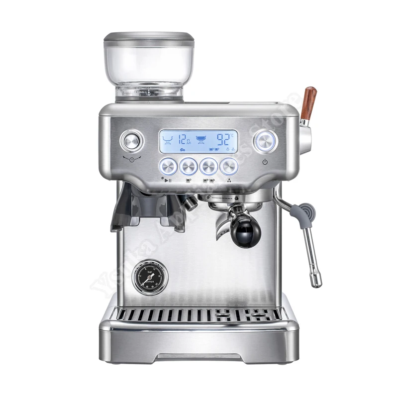 Expresso Coffee Maker Fully Automatic Stainless Steel  4 in 1 Cafetera Cappuccino Home Commercial Espresso Machine Grinder