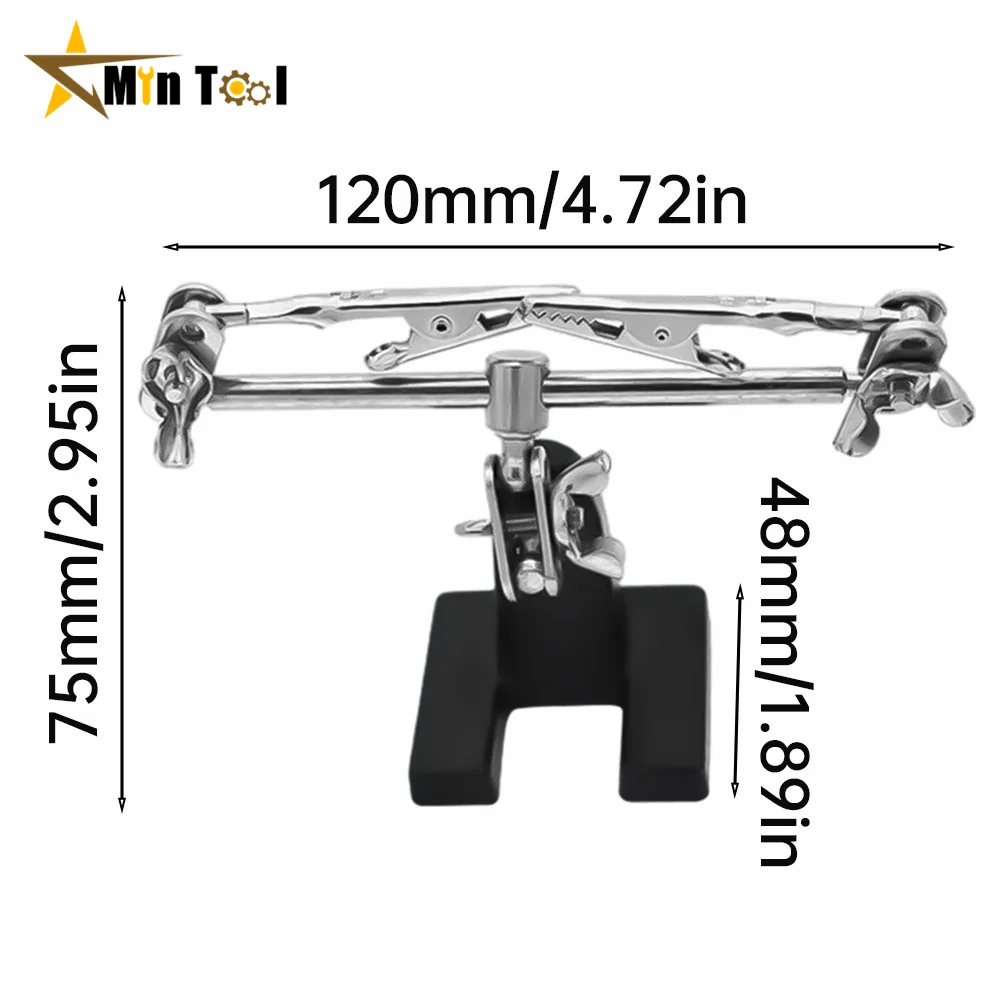 Welding Auxiliary Clip Electric Circuit Board Welding Iron Bracket Adjustable Magnifying Soldering Clamp Repair Tool