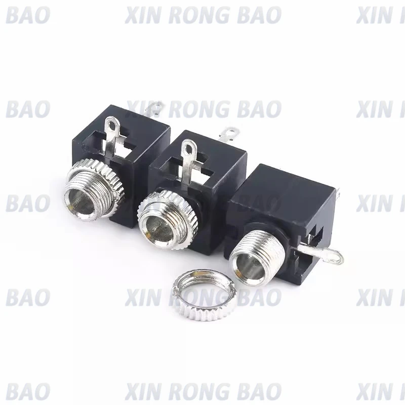 10/ 3.5mm PJ301 Female Audio Connector 3 Pin DIP Headphone Jack Socket Mono Channel PJ-301M PJ301M PJ301F