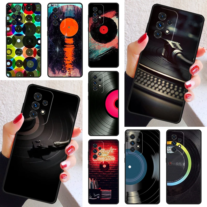 Vinyl Record Original Phone Case Cover For Samsung Galaxy A52 A72 A73 A20e A21S A50 A70 A11 A12 A42 A31 A40 A51 A71 A32 A80 A91