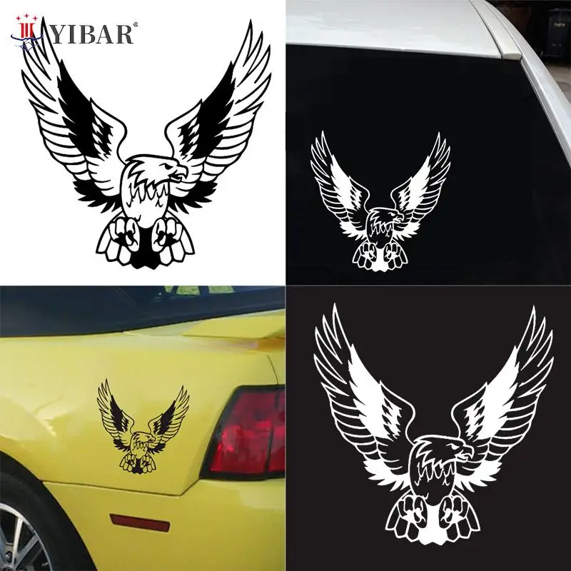 3D Car Sticker Fashion Eagle On Car Funny Wild Animal Stickers And Labels Viny