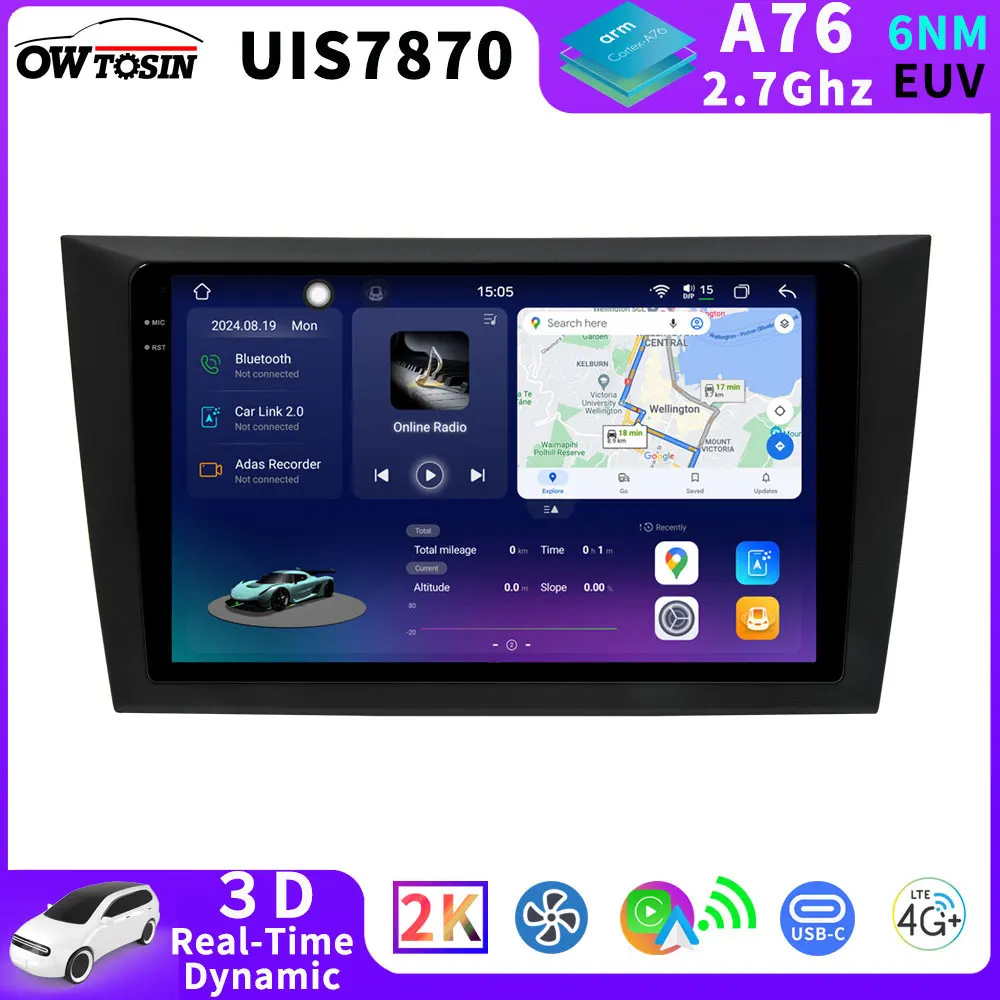 7870 Android 13 12G+256G Car GPS Radio Stereo For Volkswagen VW Golf Mk6 5K Jetta 2008-2016 CarPlay 3D Real-Time Dynamic Screen