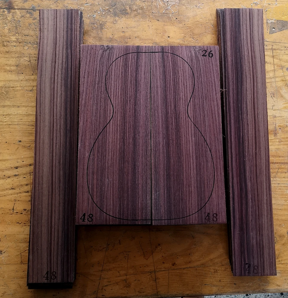 26 inch ukulele guitar bottom back side guitar material accessories DIY macro music device HUATOOL
