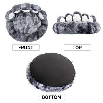 Cozy Comfy Pet Dog Bed Paw Shape Warm Dog Bed Cushion for Your Furry Friend Fluffy Dog Bed Cat Mat Deep Sleeping Warm Thickened 6