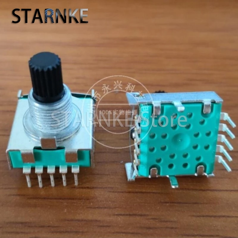 2PCS RS17 Type Band Rotary Switch 1 Pole 8 Position Small Household Appliance Conversion Gears Switch 10 Pin 15MM Flower Shaft