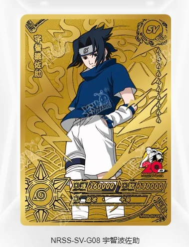 KAYOU NARUTO SV Gold Silver Cards Anime Figure Hatake Kakashi