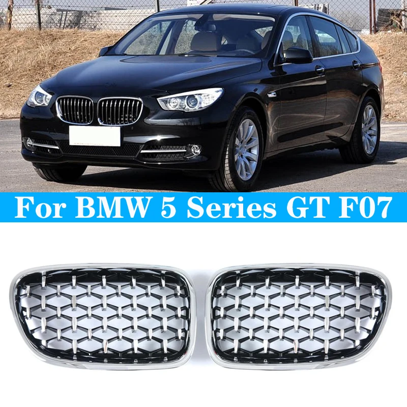 Diamond Front Bumper Kidney Grilles Grille Car Styling Racing Grills For BMW 5 Series GT F07 528i 535i 550i 2009-2017 Auto Grill